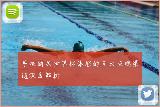 手机购买世界杯体彩的五大正规渠道深度解析
