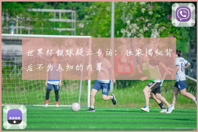 世界杯假球疑云专访:独家揭秘背后不为人知的内幕