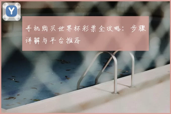 手机购买世界杯彩票全攻略:步骤详解与平台推荐